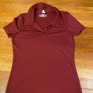 Elegant Maroon Button Down Shirt for Women